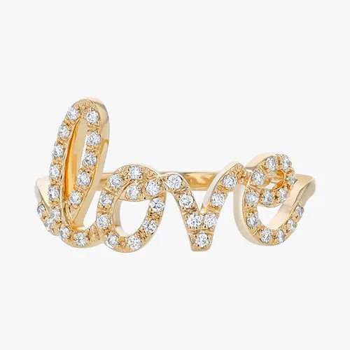 14K H-I/SI Diamond Love Ring