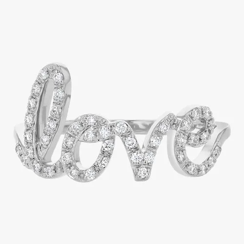 14K H-I/SI Diamond Love Ring