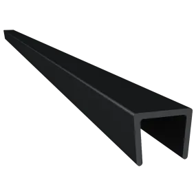 1/4" PVC Plastic U-Cap, 10 Feet Length