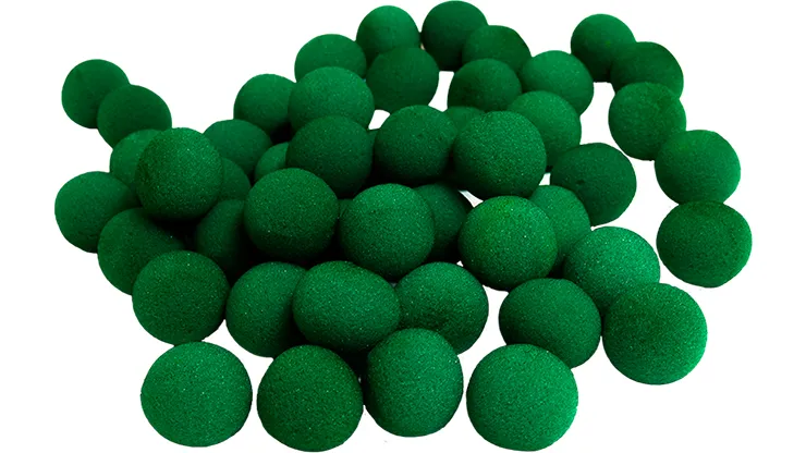 1.5 inch Super Soft Sponge Balls (Green) Bag of 50