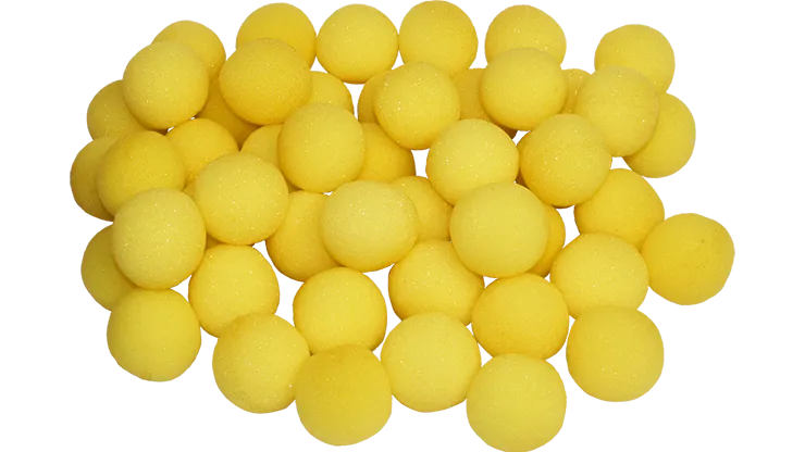 1.5 inch Super Soft Sponge Balls (Yellow) Bag of 50 from Magic