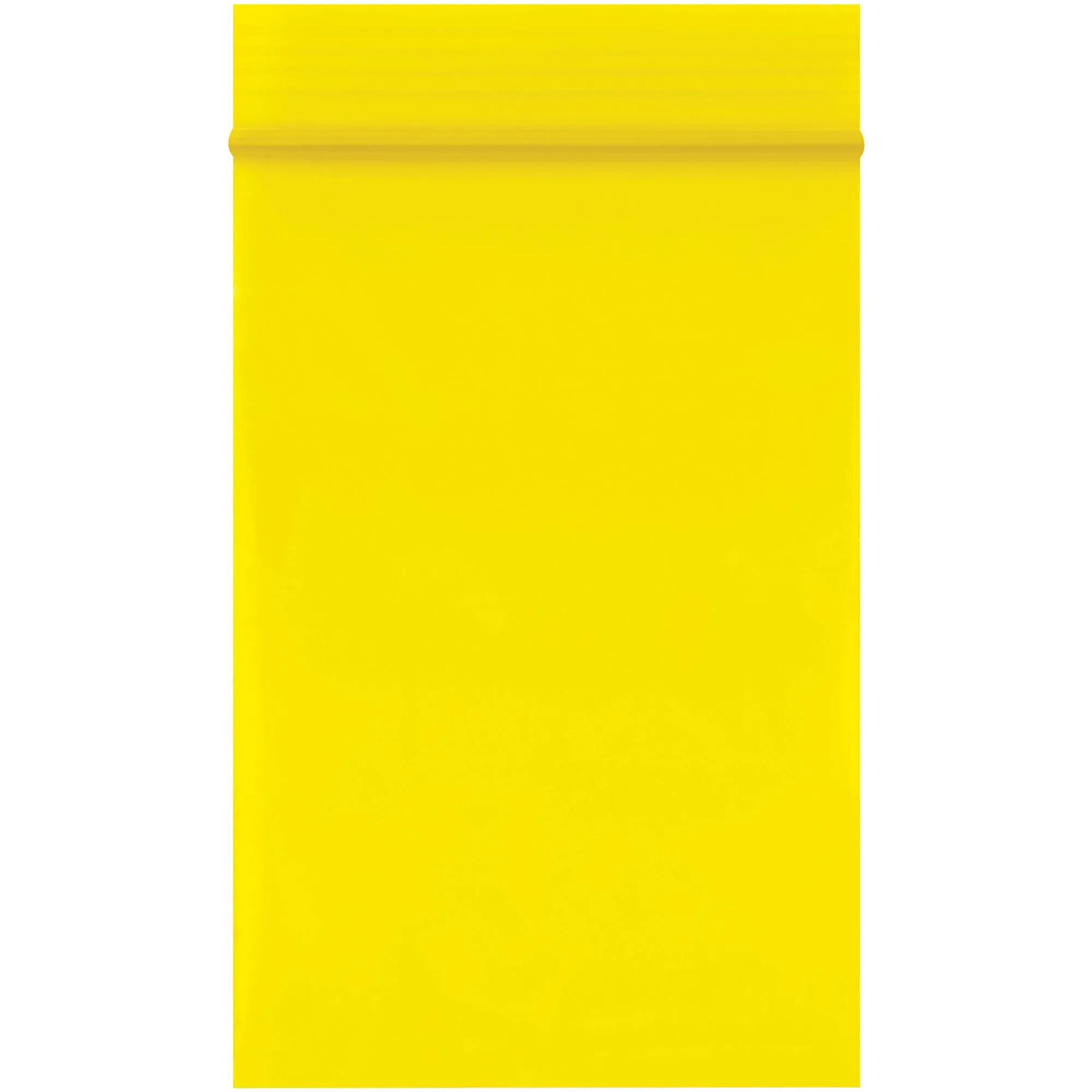 2 x 3" - 2 Mil Yellow Reclosable Poly Bags