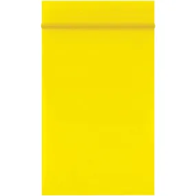 2 x 3" - 2 Mil Yellow Reclosable Poly Bags