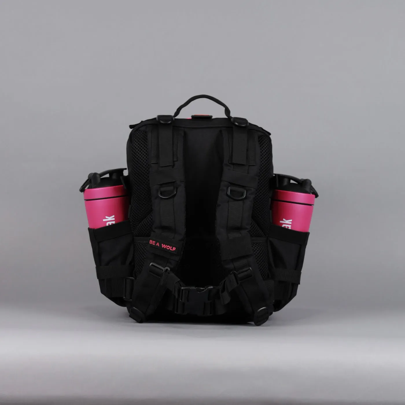 25L Backpack Black Neon Pink