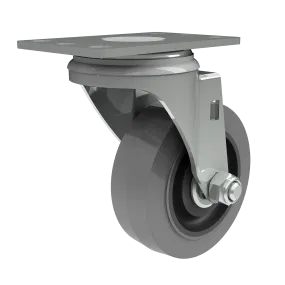 3-1/2" Gray rubber wheel Swivel Caster