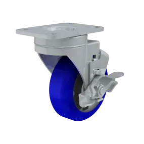 3-1/2" TCH Blue Swivel Caster with Brake