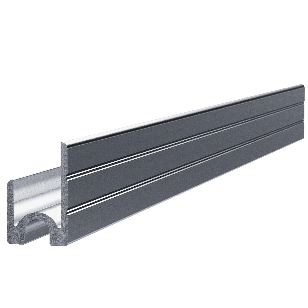 3/8" Aluminum Groove, 10 Feet Length