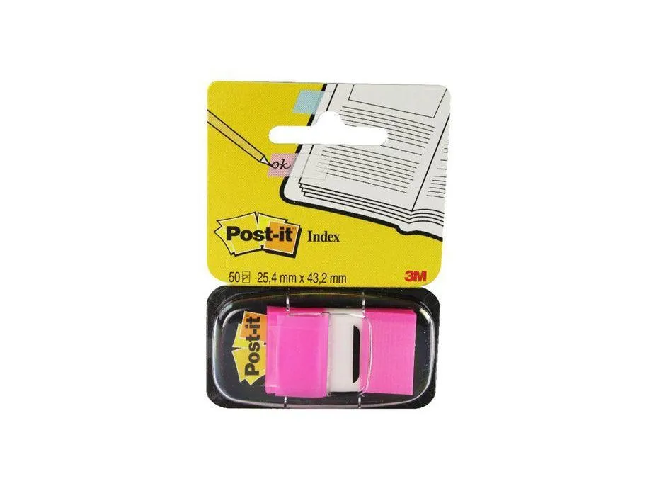 3M Post-it Flags Bright Pink 680-21 25mmx43mm 50flags/dispenser