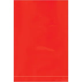 4 x 6" - 2 Mil Red Flat Poly Bags