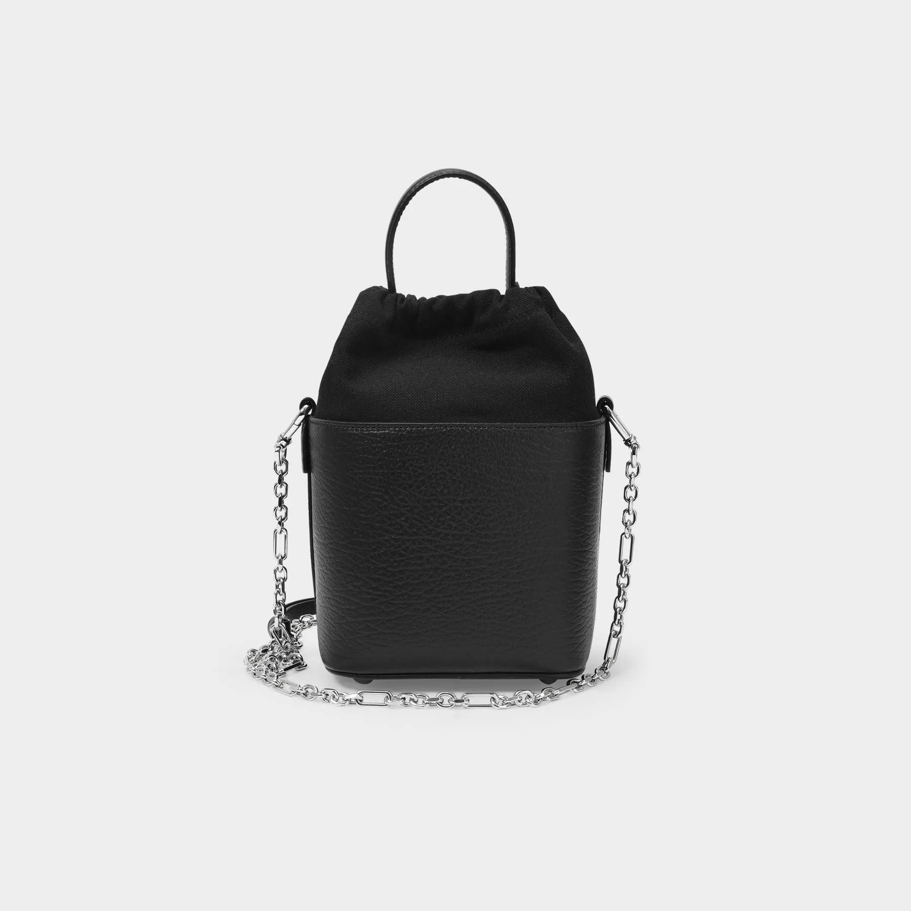 5Ac Small Hobo Bag - Maison Margiela - Black - Leather