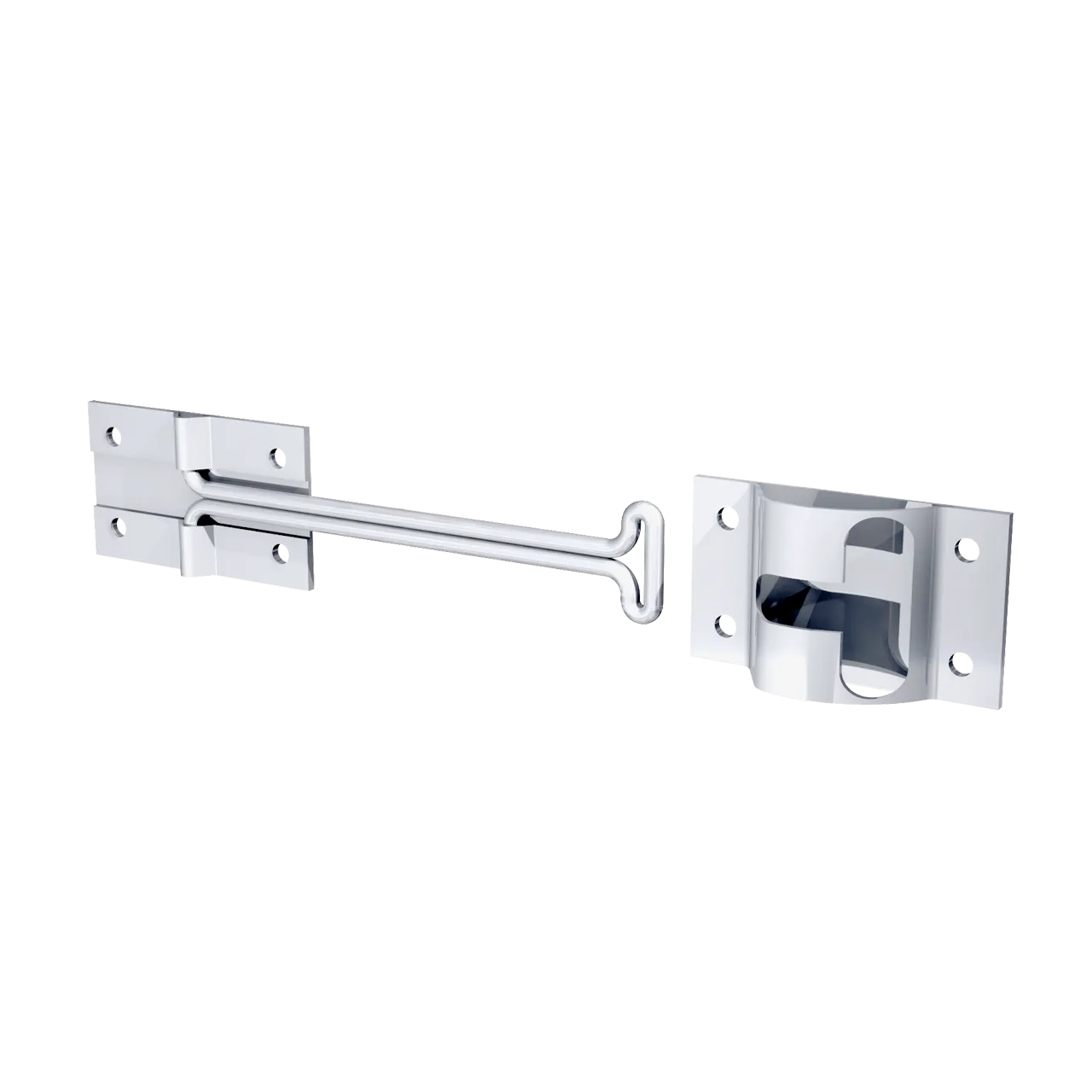 6" Door Holdback with Keeper