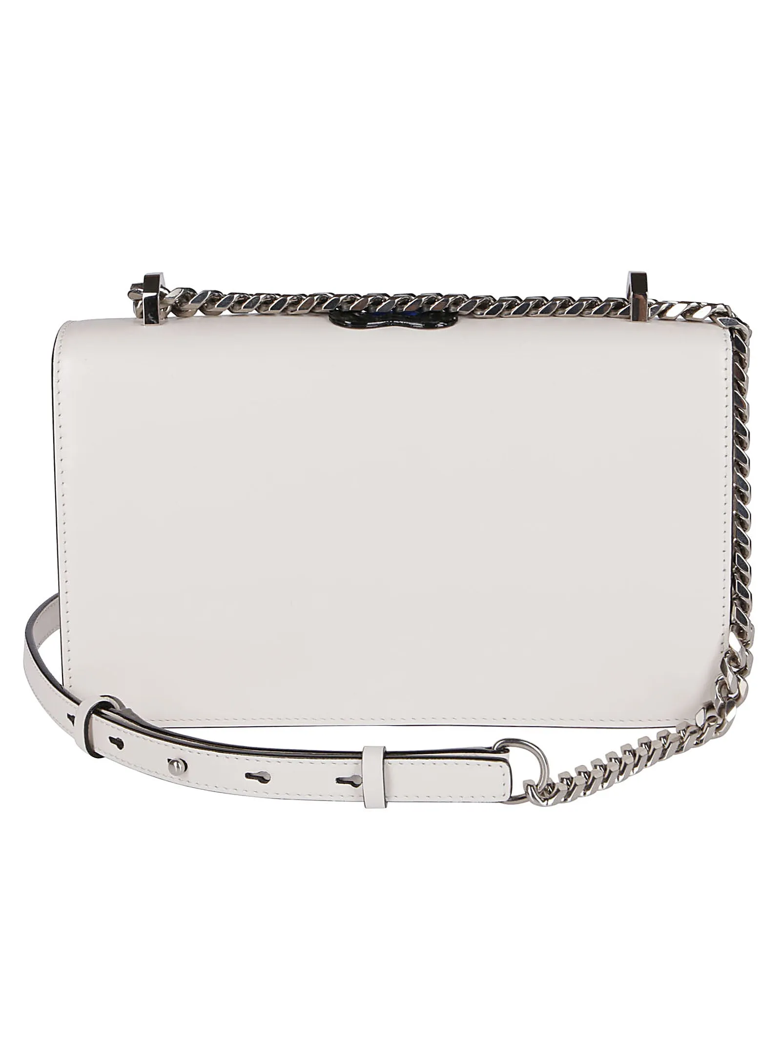 Alexander McQueen Jeweled Graphic Patched Crossbody Bag