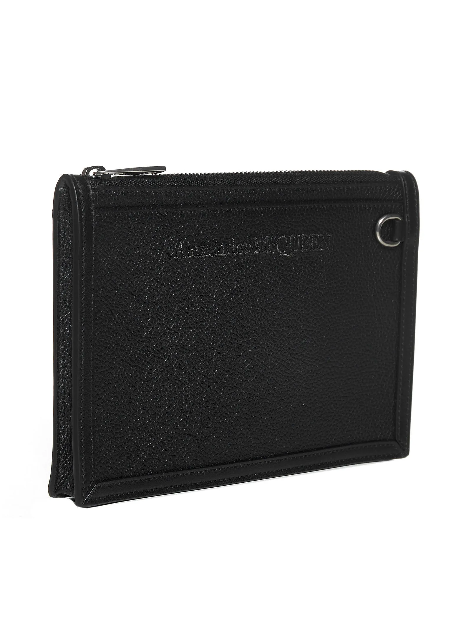 Alexander McQueen Logo Detailed Clutch Bag