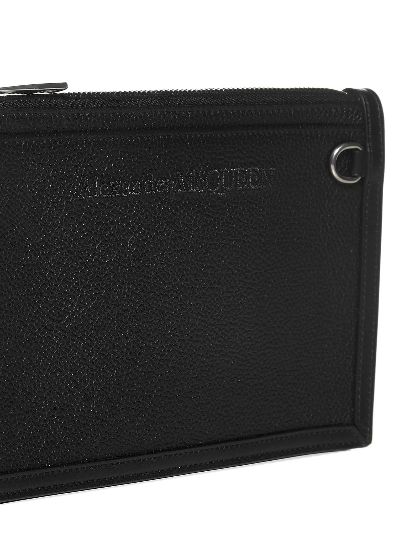 Alexander McQueen Logo Detailed Clutch Bag