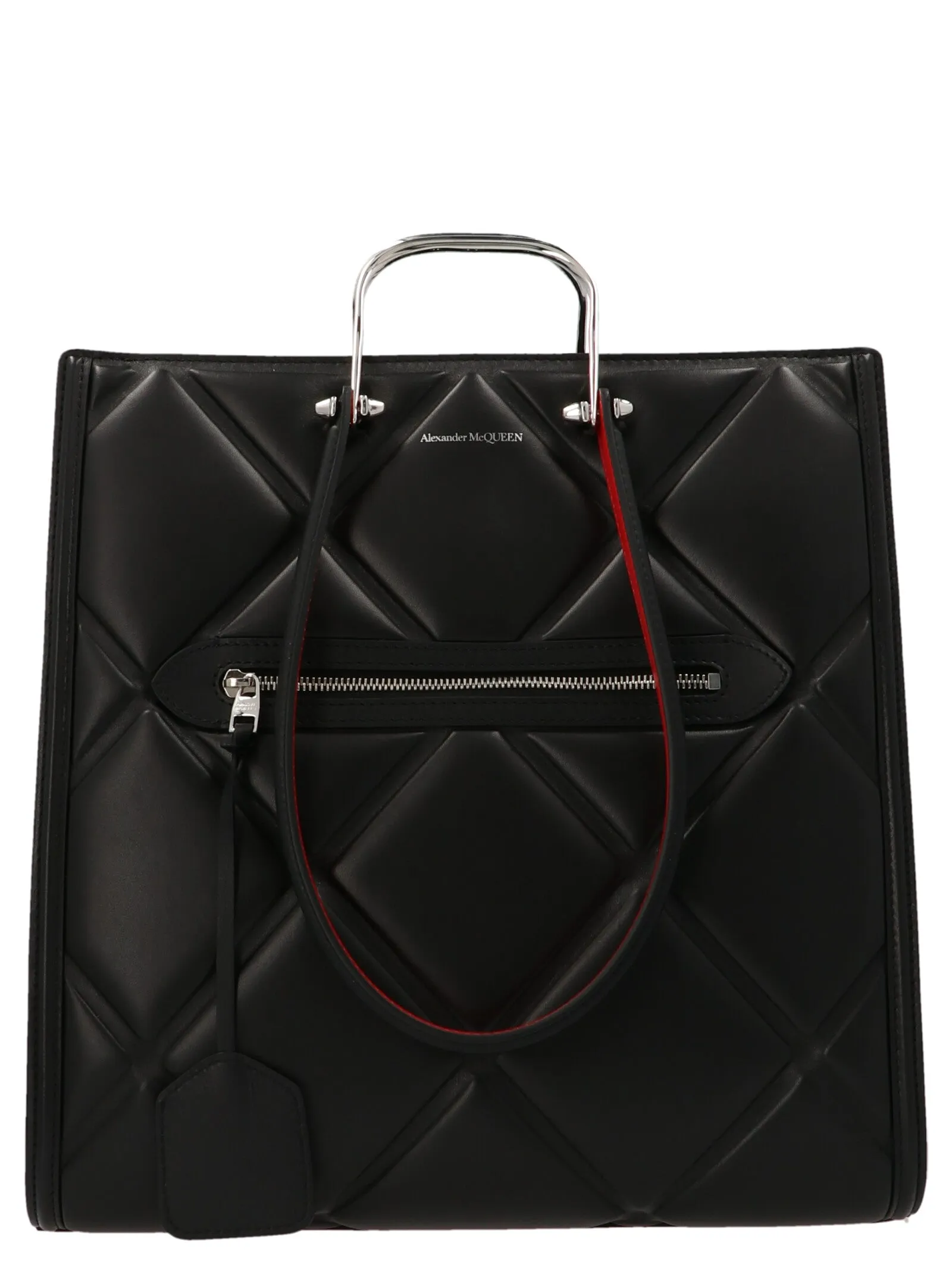 Alexander McQueen Logo Quilted Tote Bag