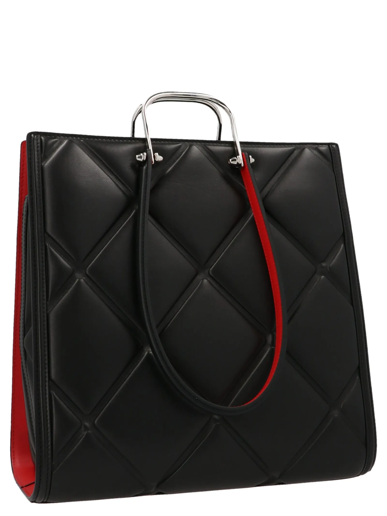 Alexander McQueen Logo Quilted Tote Bag