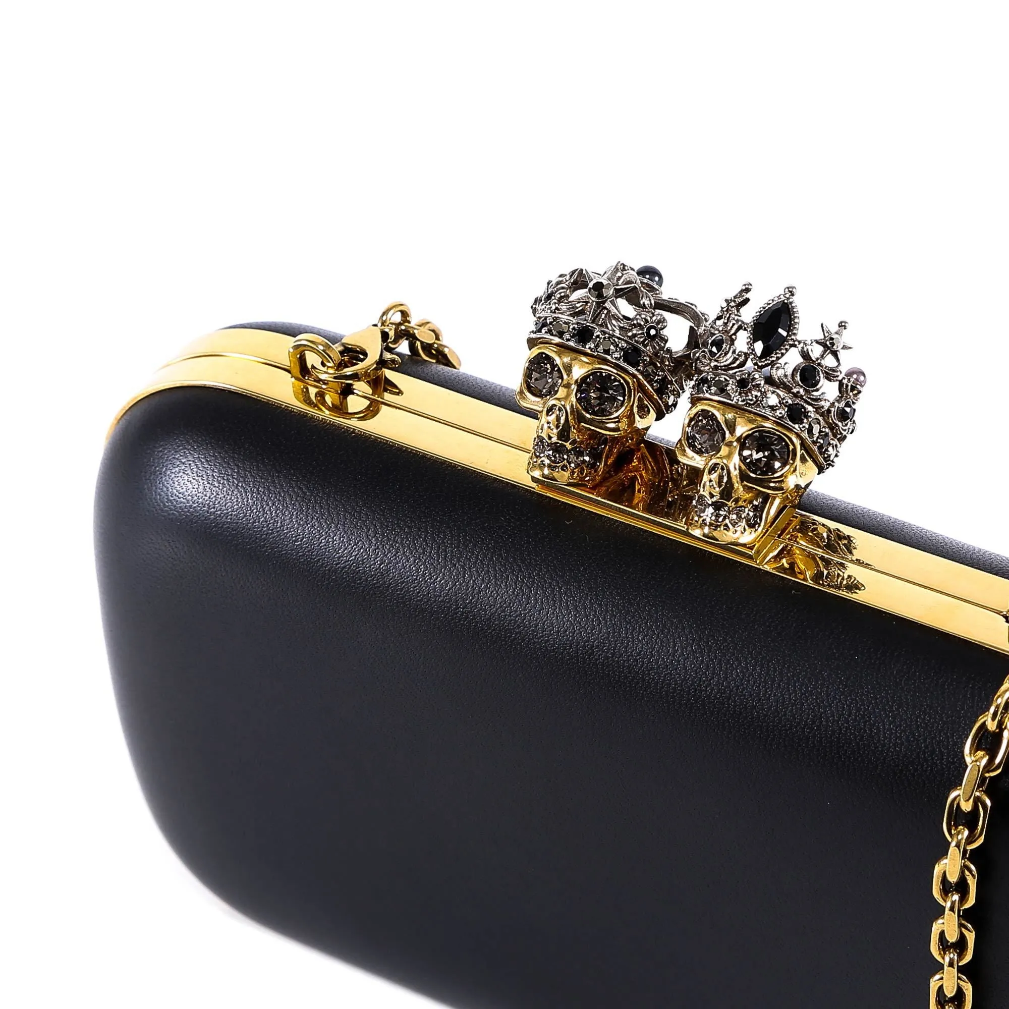 Alexander McQueen Skull Ring Clutch Bag