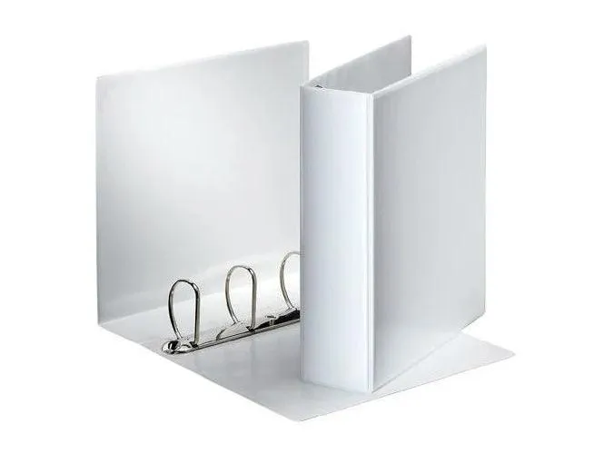 Alpha Presentation Binder 4 Rings A4 114mm Spine White (411)