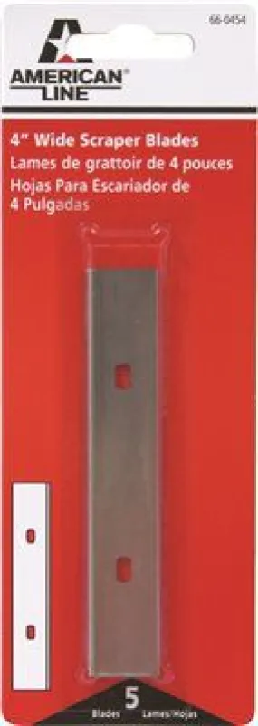 American Line Wide Blade Scraper Blades' 5 Blades Per Pack