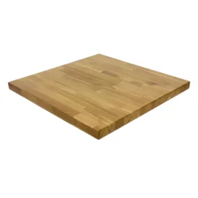 American White Oak Natural Finish Butcher Block Table Tops