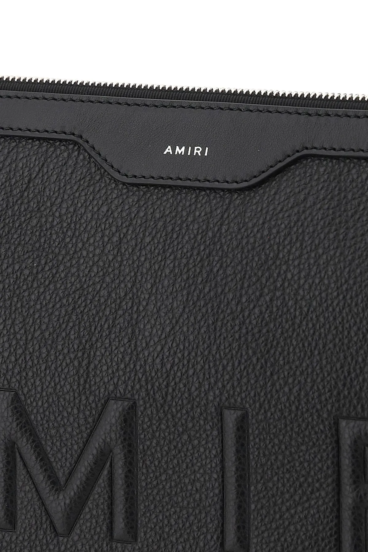 Amiri Logo Embossed Clutch Bag