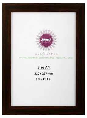 ANMOL ART & FRAMES Synthetic Handcrafted Photo Frame - A4 (26 cm x 35 cm x 1.5 cm,Brown, ACAZ001004)