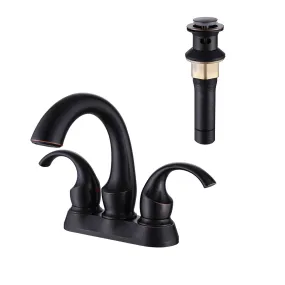 Antique Bathroom Sink Faucet Deck Mounted Double Handle Retro Style YS002/ YS003