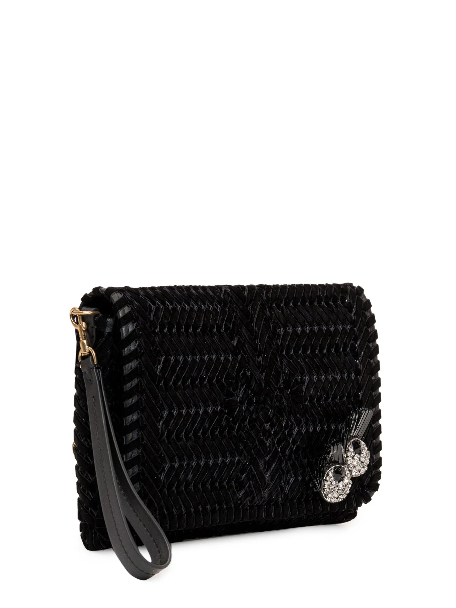 Anya Hindmarch Crystal-Embellished Shoulder Bag