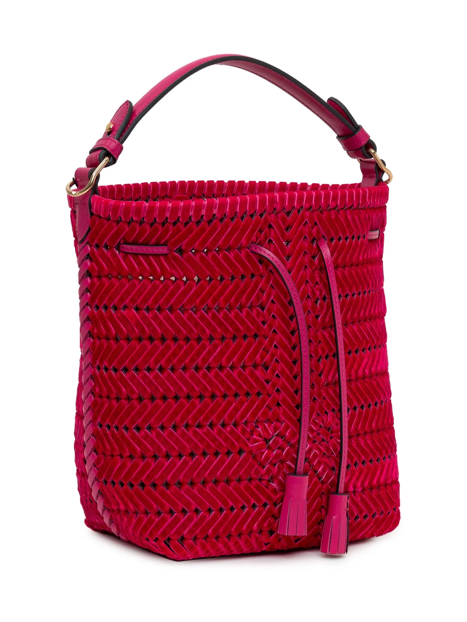 Anya Hindmarch Weave Drawstring Bucket Bag