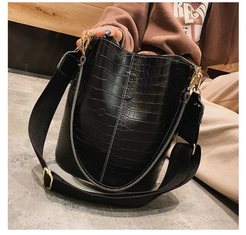 ASHORESHOP 2019 Crocodile Easy Crossbody Bag For Women Shoulder Bag