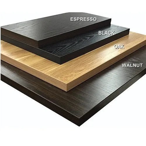 B-Quick Ship Indoor Laminate Table Tops Espresso Walnut Black Oak