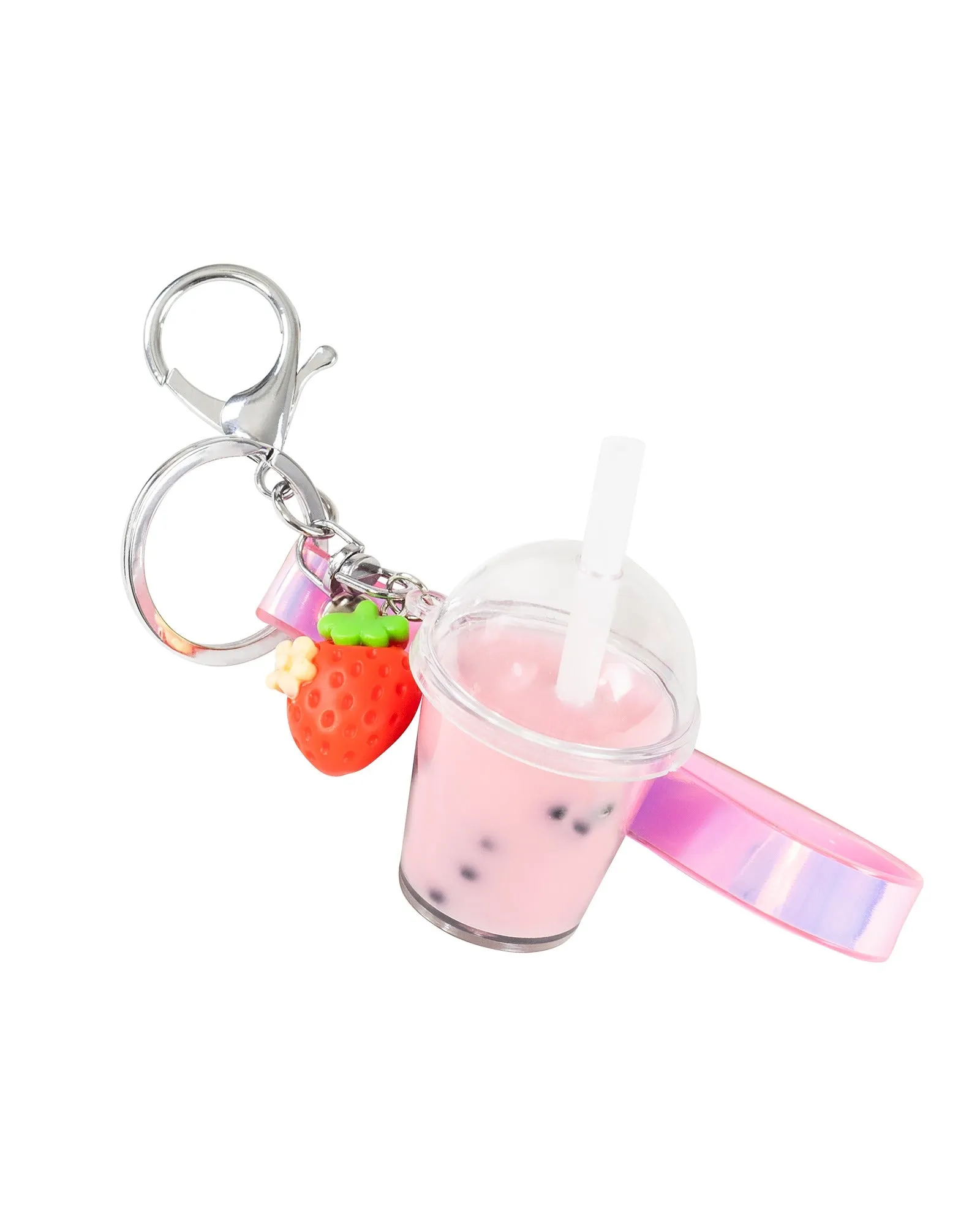 Bag Charm Kit - Strawberry Bubble Tea