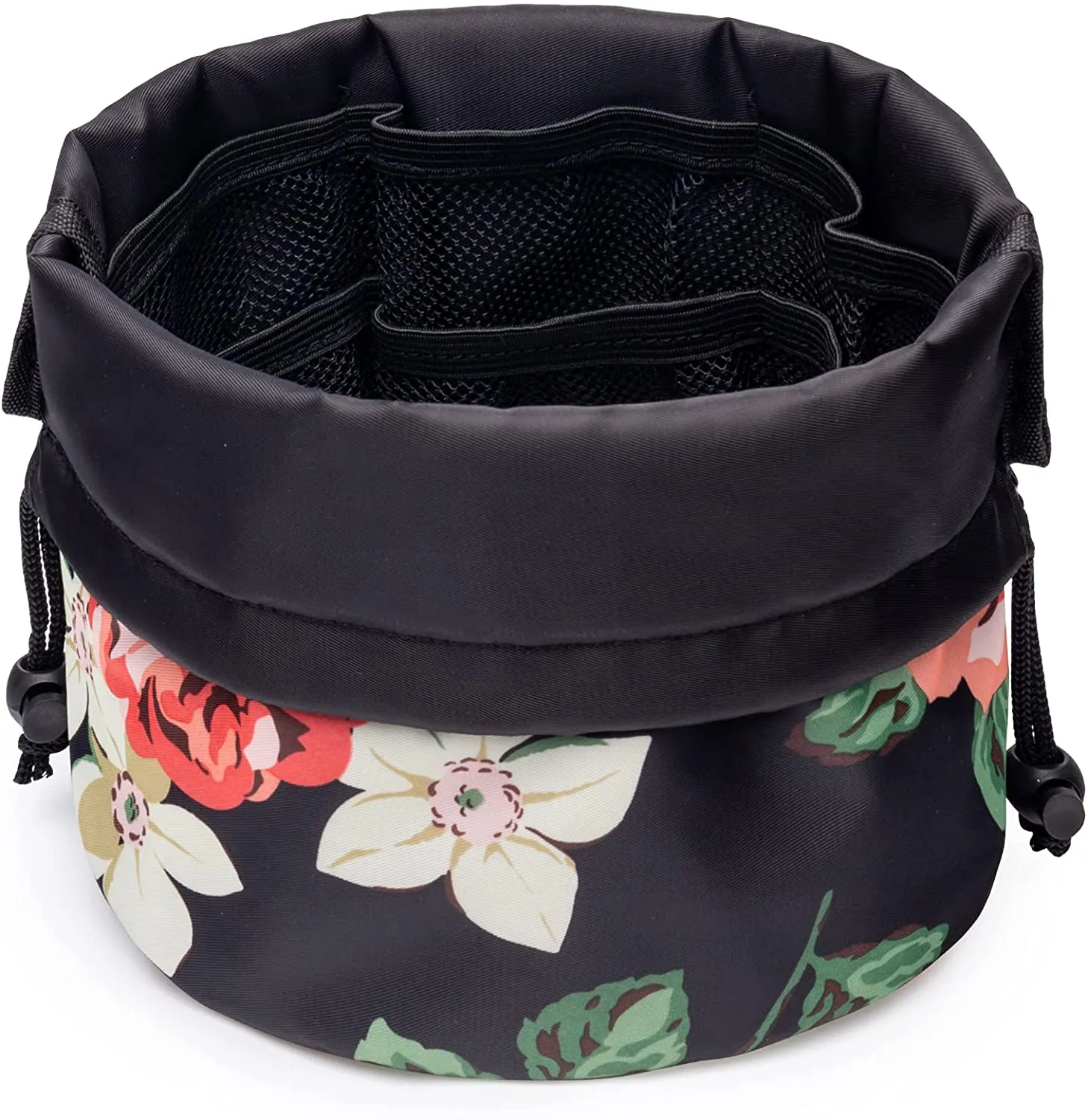 Barrel Makeup Bag Travel Drawstring Cosmetic Bag Large Toiletry Organizer Waterproof for Women and Girls