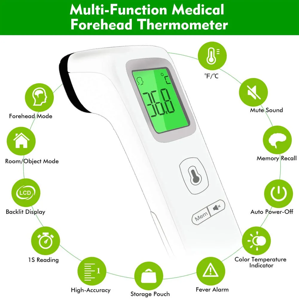 Battery Operated Non-Contact Human Body Heat Thermometer