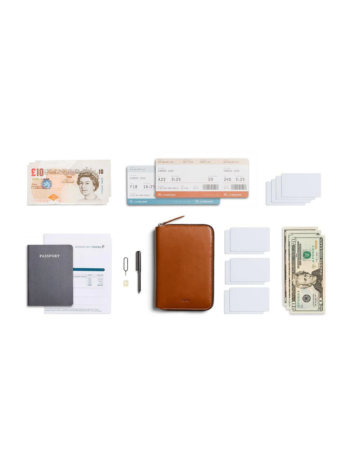 Bellroy Travel Folio Caramel