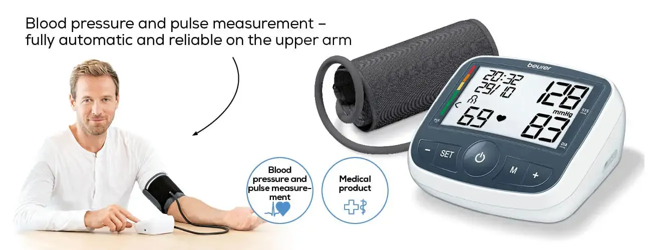 Beurer Upper Arm BP Monitor With Adaptor