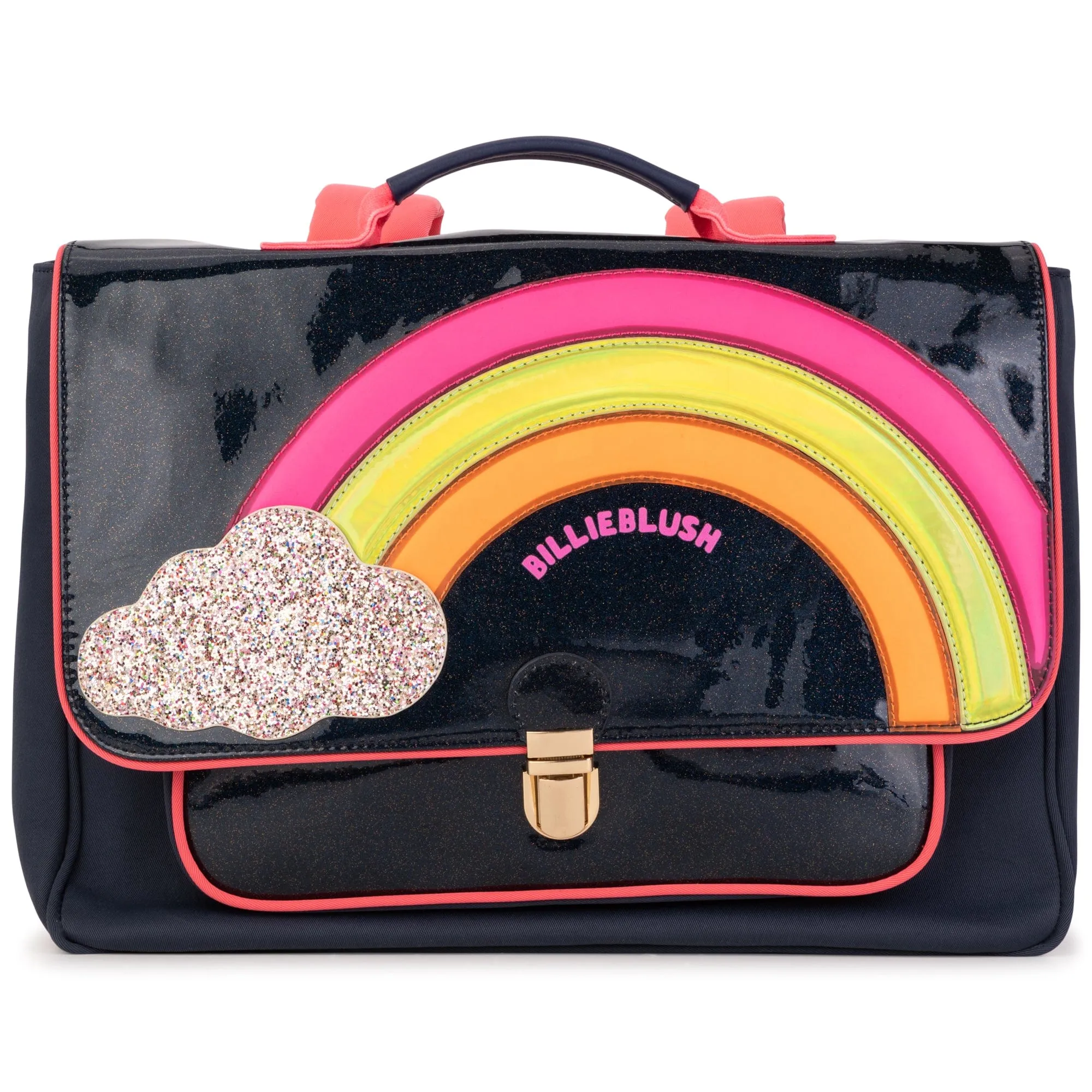 BILLIEBLUSH - Rainbow School Bag - Black