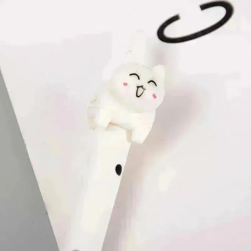 Black & White Cat Pattern Office School Supplies Gel Pen