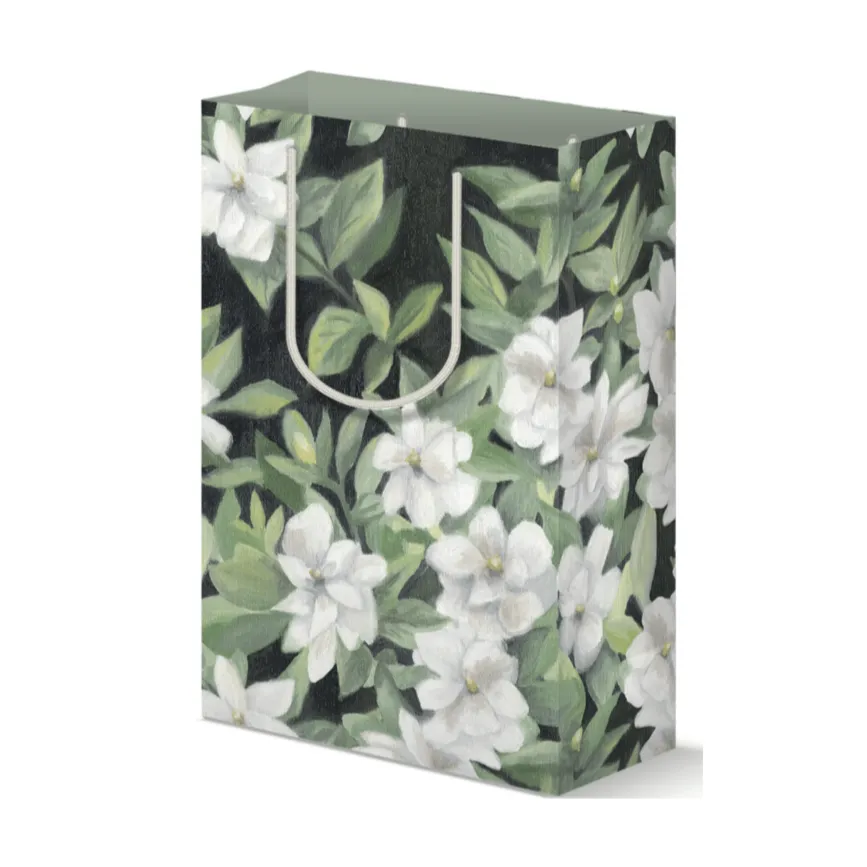 Black and White Floral Gift Bag