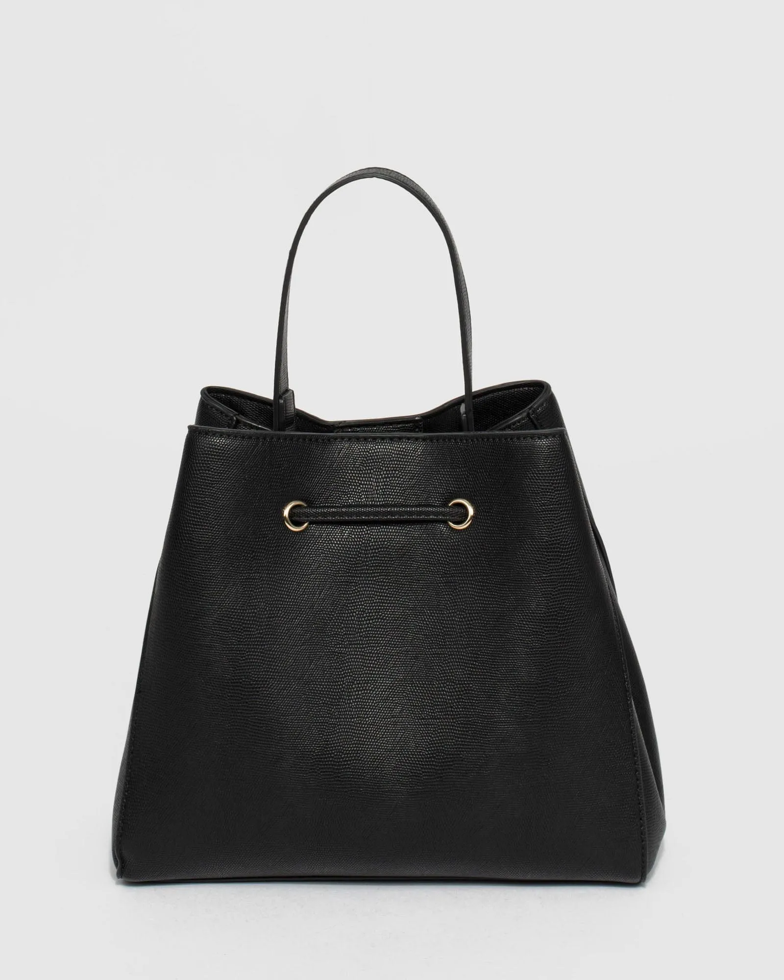 Black Lata Bucket Bag