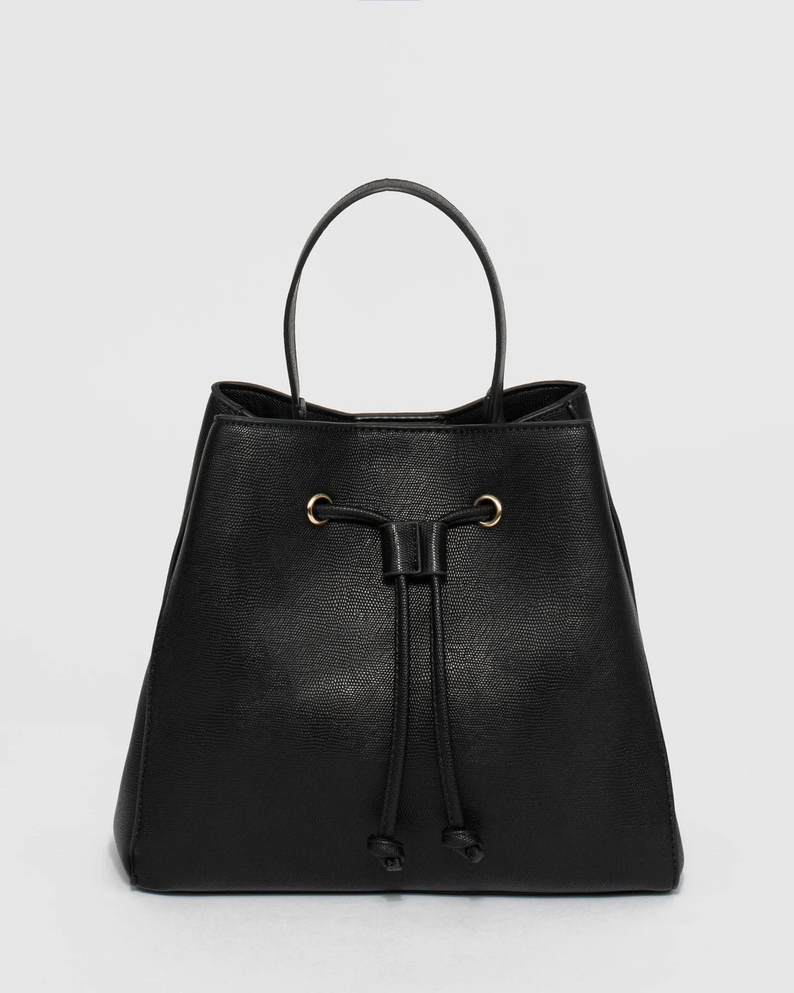 Black Lata Bucket Bag