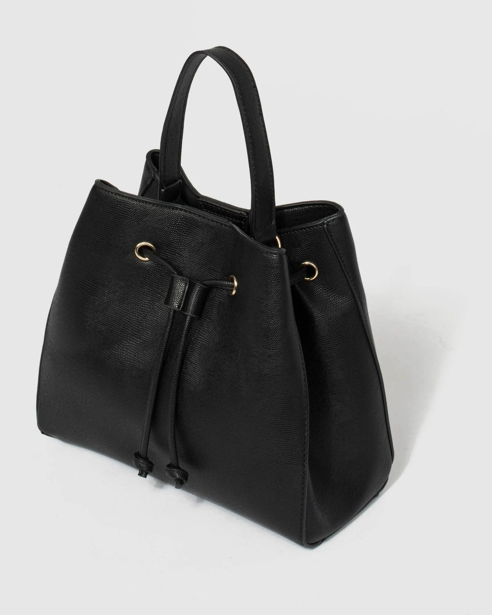 Black Lata Bucket Bag