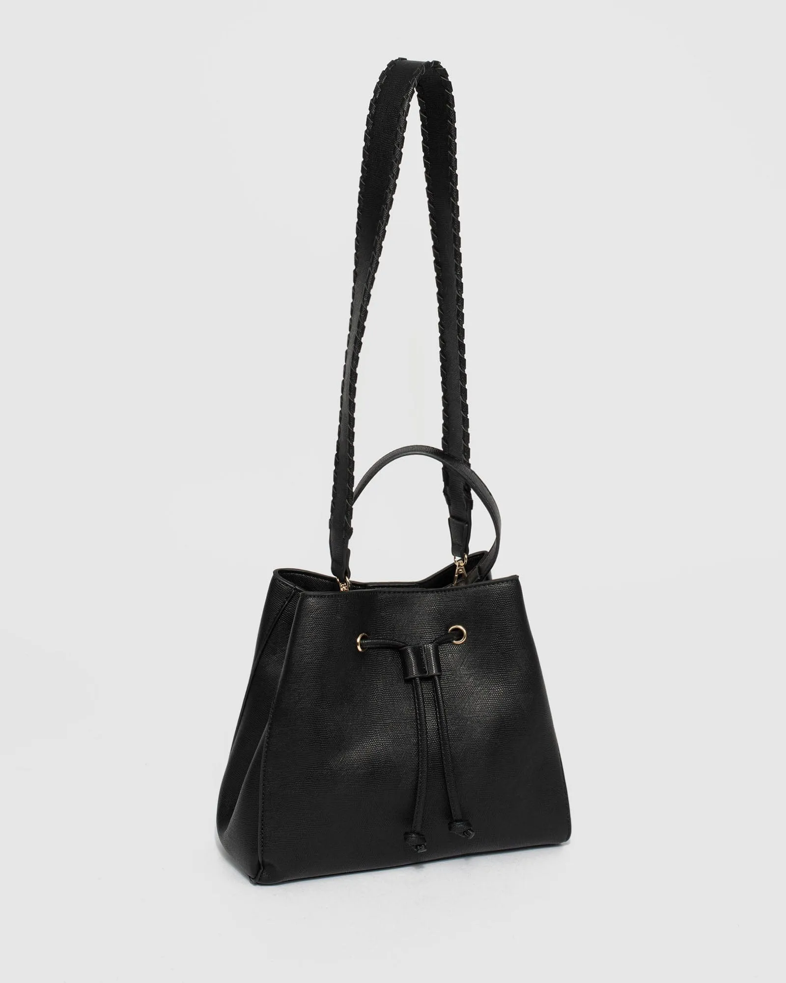 Black Lata Bucket Bag