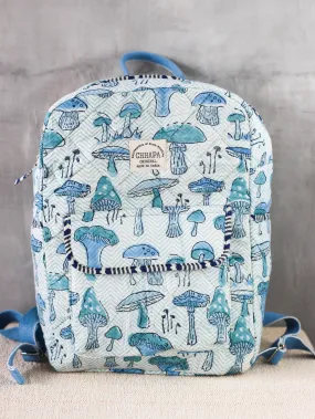 Blue Mushroom Nappy Bag