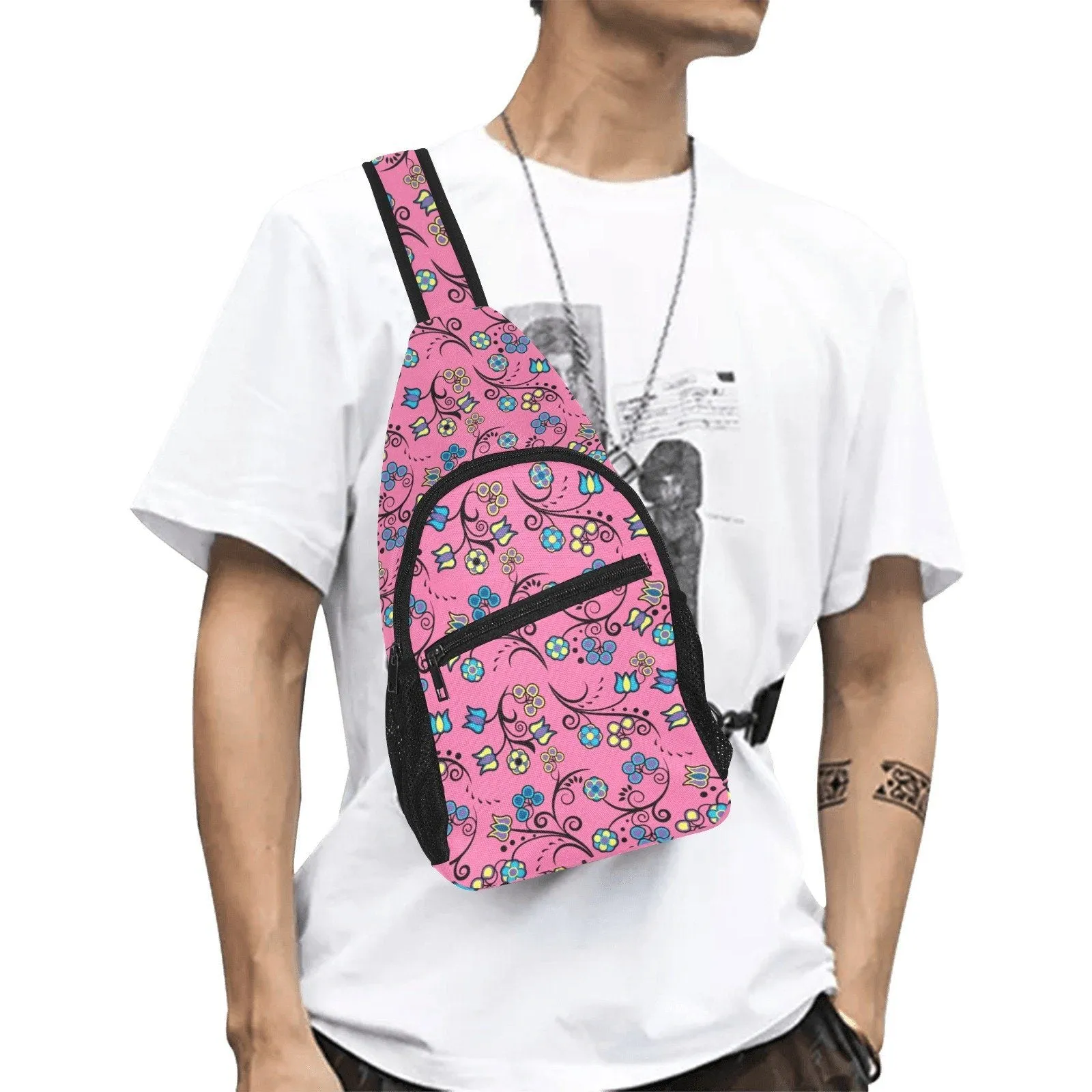 Blue Trio Bubblegum Chest Bag