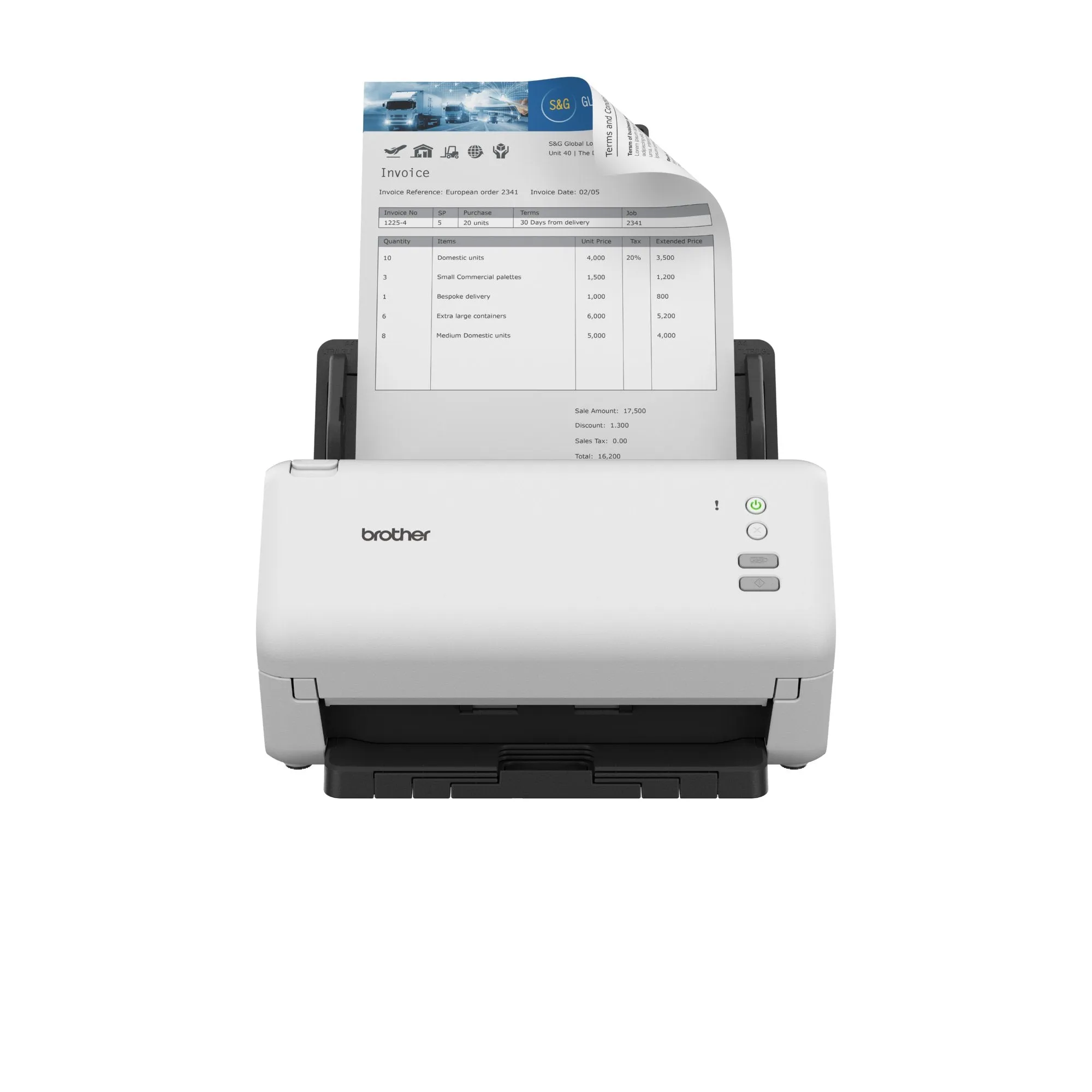 Brother ADS 4100 A4 600 x 600 DPI Sheetfed Desktop Document Scanner