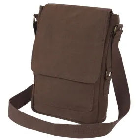 Brown Vintage Canvas Military Tech Bag