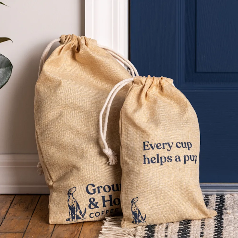 Brushed Burlap Gift Bag