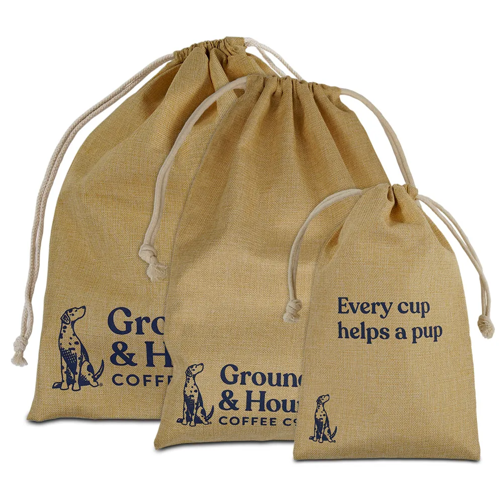 Brushed Burlap Gift Bag