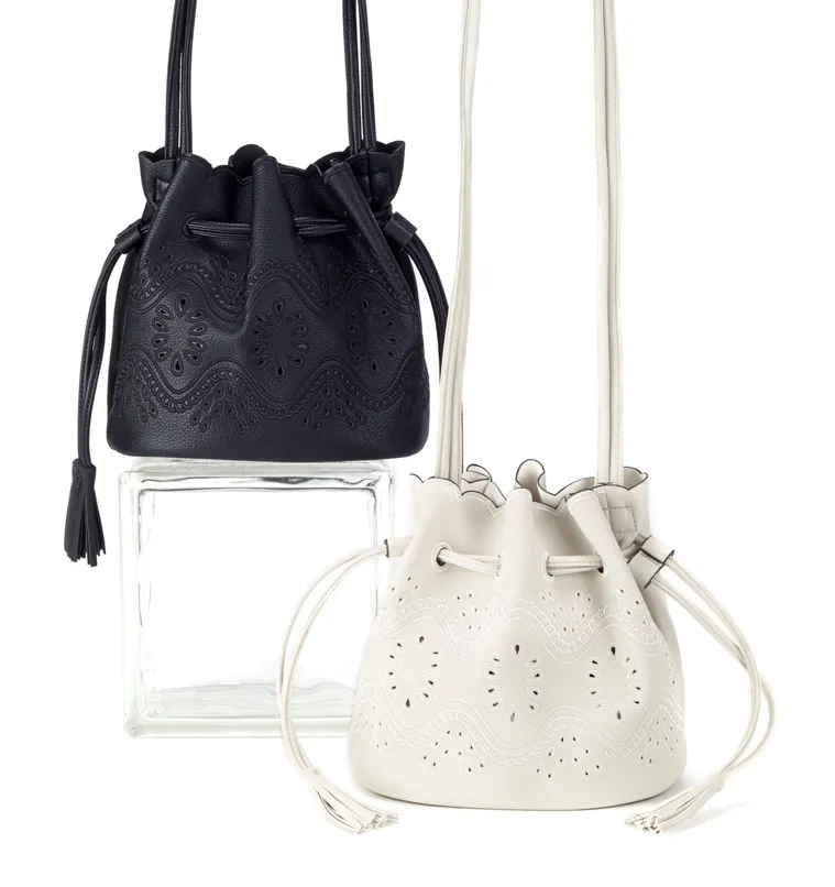 Bucket Crossbody Bag White